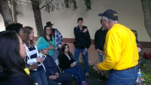 Rex training the SOD students.